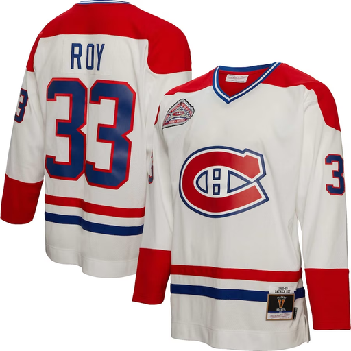 Montreal Canadiens Patrick Roy 1992-93 Mitchell And Ness White Hockey Jersey - Pastime Sports & Games