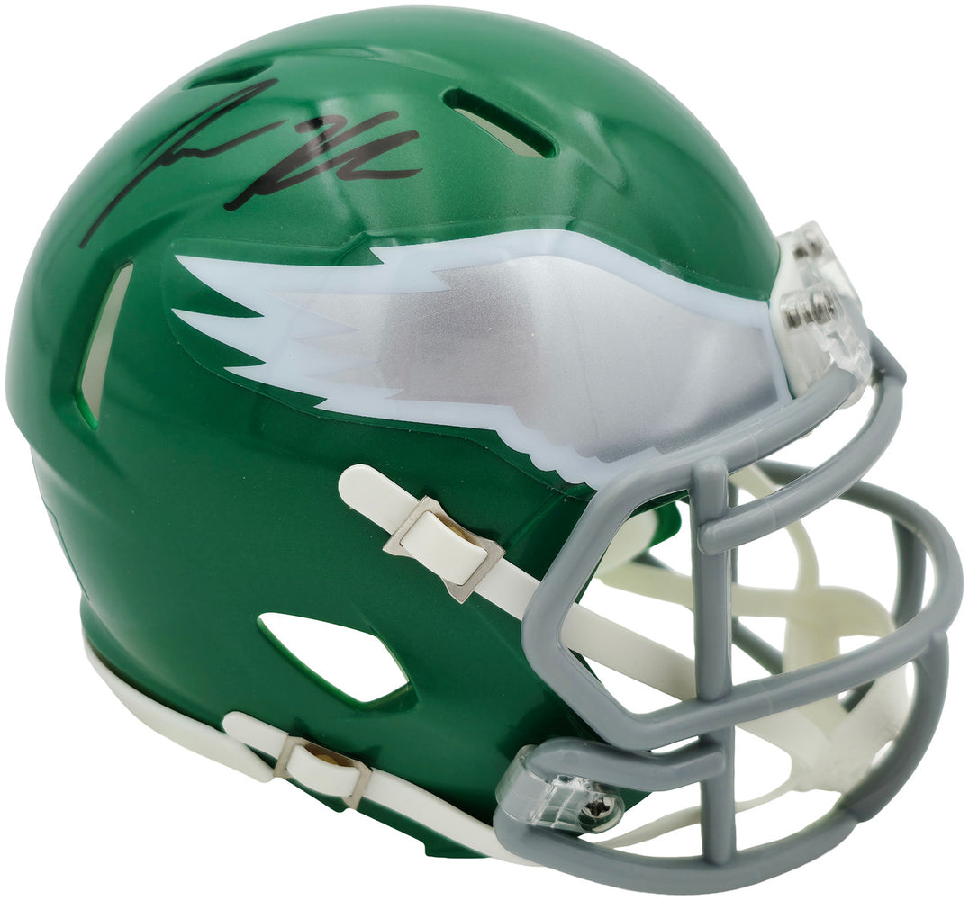 Jason Kelce Autographed Philadelphia Eagles Green 2023 Alternate Speed Mini Helmet