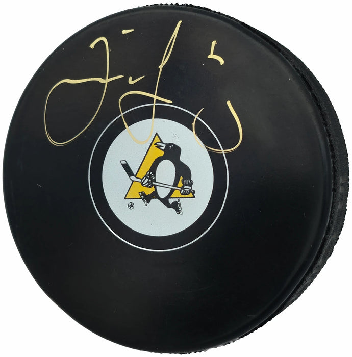 Jaromir Jagr Autographed Official Pittsburgh Penguins Logo Hockey Puck