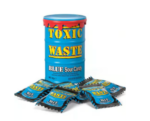 Toxic Waste Blue Sour Candy - Pastime Sports & Games