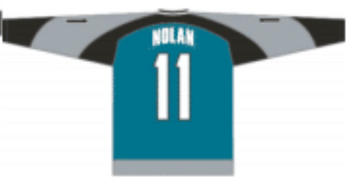 Owen Nolan 1999 San Jose Sharks Teal Home Jersey - Pastime Sports & Games