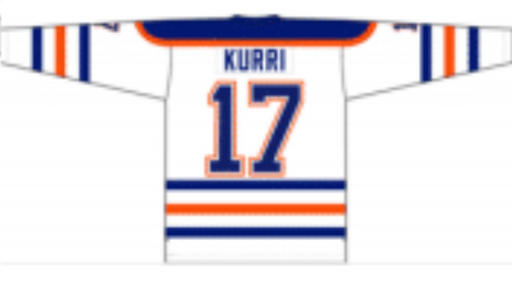 Jari Kurri 1986 Edmonton Oilers White Away Jersey - Pastime Sports & Games