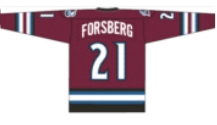 Peter Forsberg 2001 Colorado Avalanche Maroon Alternate Jersey - Pastime Sports & Games