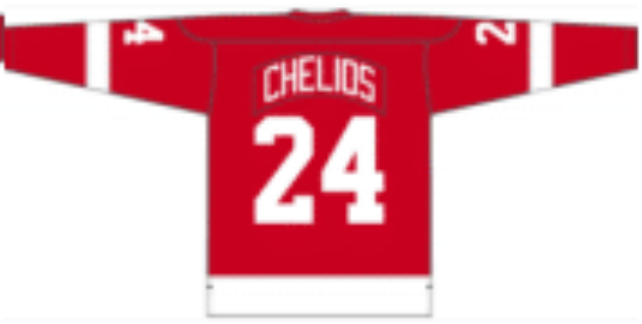 Chris Chelios 2001 Detroit Red Wings Red Home Jersey - Pastime Sports & Games