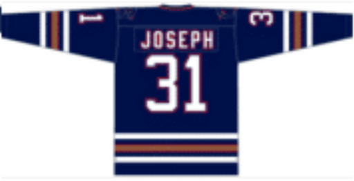 Curtis Joseph 1997 Edmonton Oilers Navy Home Jersey - Pastime Sports & Games