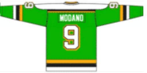 Mike Modano 1989 Dallas Stars Green Home Jersey - Pastime Sports & Games