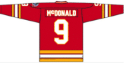 Lanny McDonald 1988 Calgary Flames Red Home Jersey - Pastime Sports & Games