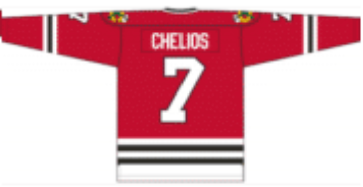 Chris Chelios 1991 Chicago Blackhawks Red Home Jersey - Pastime Sports & Games