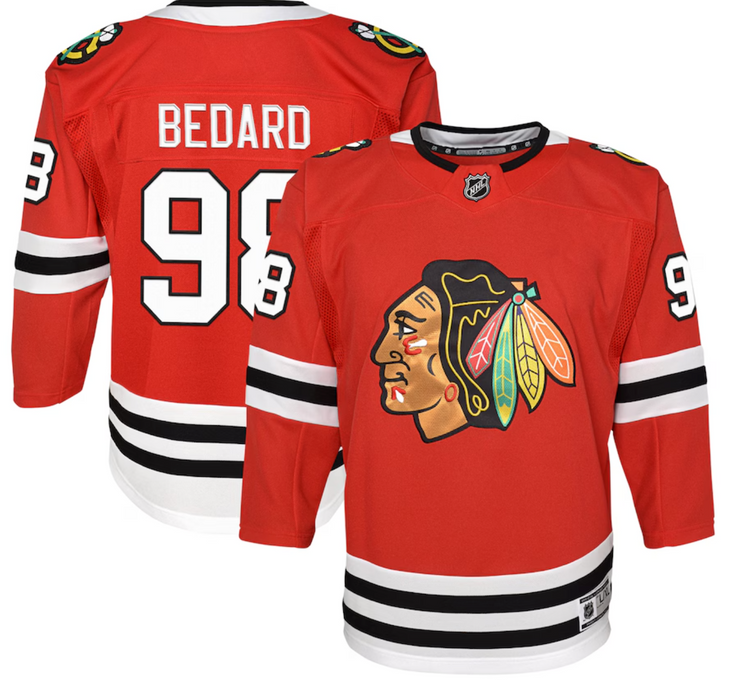 Connor Bedard Chicago Blackhawks Premier Home Youth Jersey