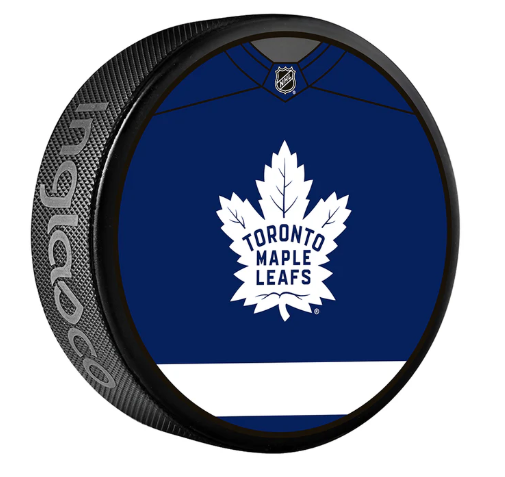 Toronto Maple Leafs Souvenir Hockey Puck (Jersey Design)