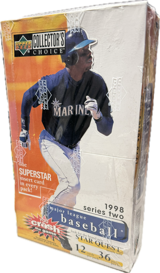 1998 Upper Deck Collector's Choice Series 2 / Two MLB Baseball Hobby Box - Pastime Sports & Games