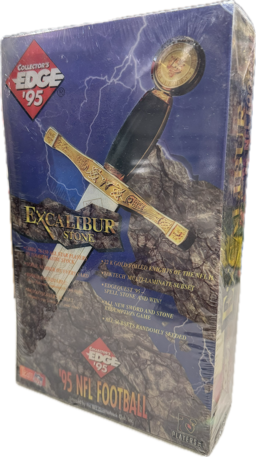 1995 Collector's Edge Excalibur Stone NFL Football Hobby Box - Pastime Sports & Games