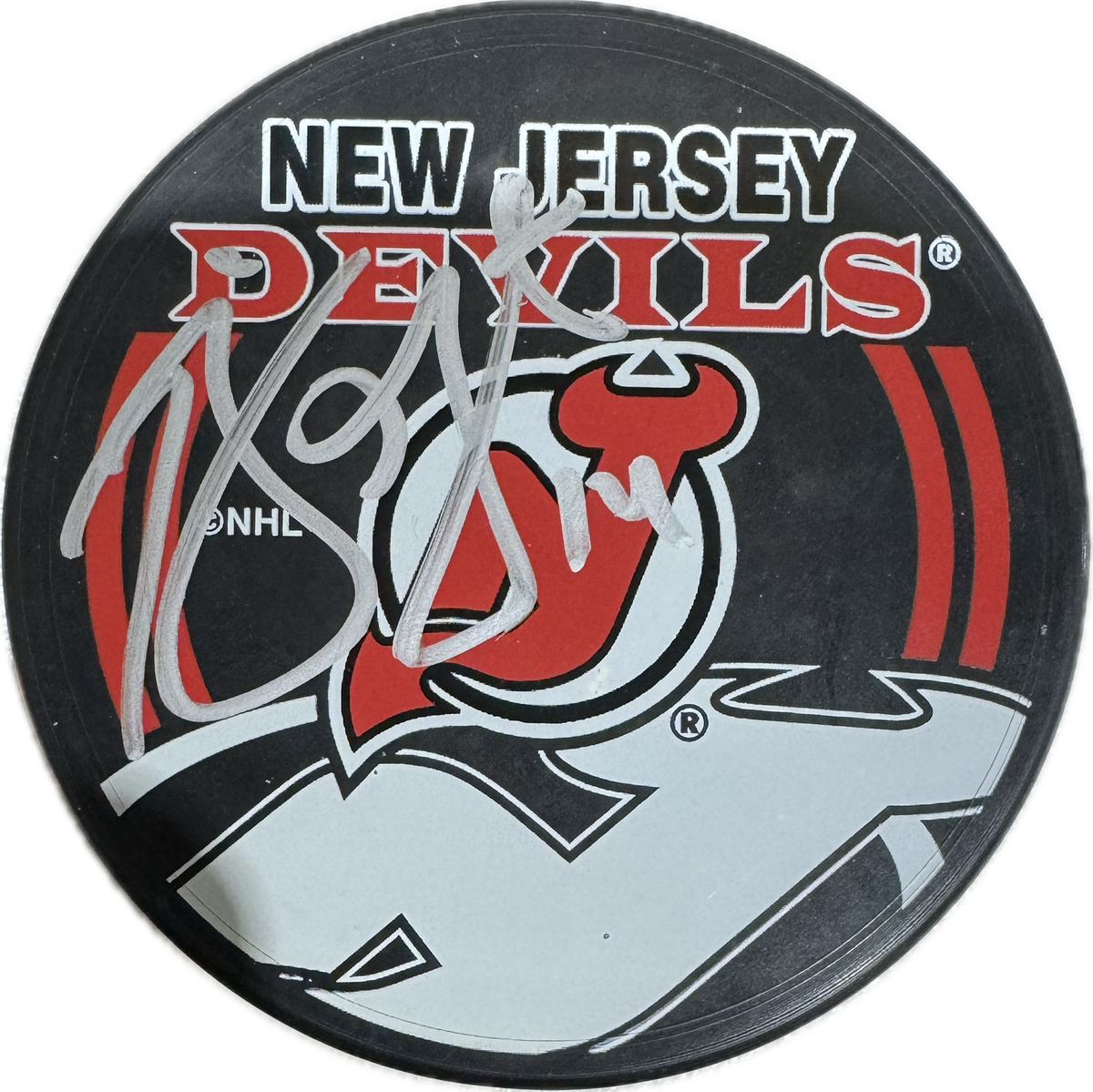 Brian Gionta Autographed New Jersey Devils Hockey Puck (Full Puck
