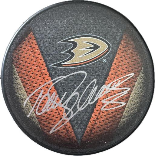 Teemu Selanne Autographed Anaheim Ducks Hockey Puck (Jersey V) - Pastime Sports & Games