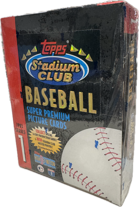 1993 Topps Stadium Club Series 1 / One MLB Baseball Hobby Box - Pastime Sports & Games