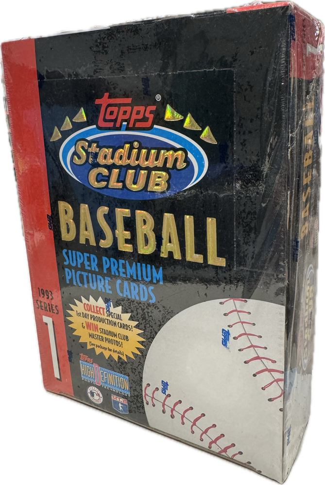 1993 Topps Stadium Club Series 1 / One MLB Baseball Hobby Box - Pastime Sports & Games