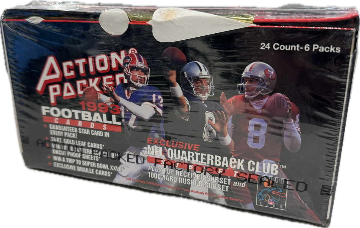 1993 Action Packed Series 1 / One NFL Football Hobby Box Pastime