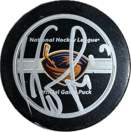 Ilya Kovalchuk Autographed Atlanta Thrashers Hockey Puck (Full Puck Design) - Pastime Sports & Games