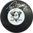 Teemu Selanne Autographed Anaheim Mighty Ducks Hockey Puck (Small Mighty Ducks Logo) - Pastime Sports & Games