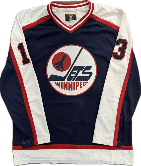 Teemu Selanne Autographed Winnipeg Jets Vintage Hockey Jersey - Pastime Sports & Games