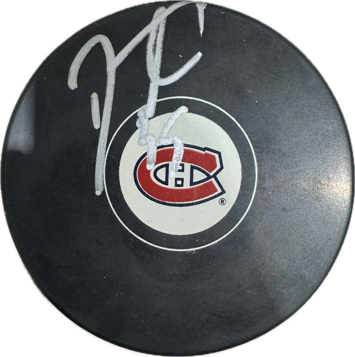 Dustin Tokarski Autographed Montreal Canadiens Hockey Puck (Small Logo) - Pastime Sports & Games
