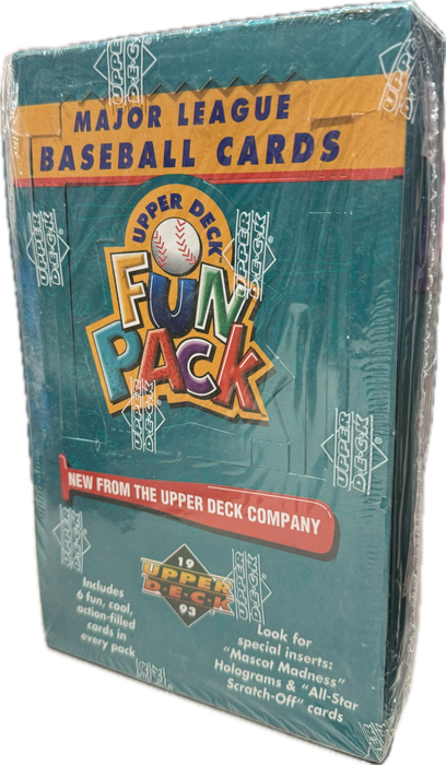 1993 Upper Deck Fun Pack MLB Baseball Hobby Box - Pastime Sports & Games