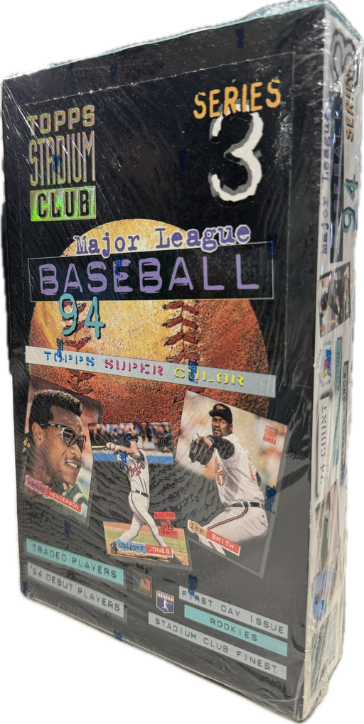 1994 Topps Stadium Club Series 3 / Three MLB Baseball Hobby Box - Pastime Sports & Games