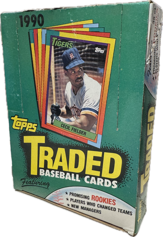 1990 Topps Traded MLB Baseball Wax Box - Pastime Sports & Games