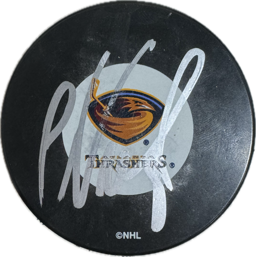 Ilya Kovalchuk Autographed Atlanta Thrashers Hockey Puck (Small Logo) - Pastime Sports & Games