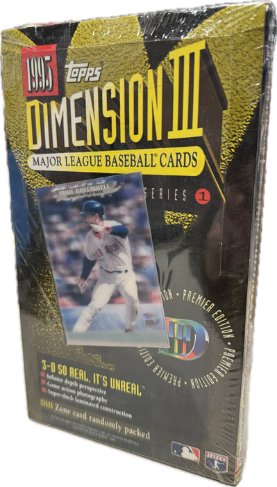 1995 Topps Dimension III Series 1 / One MLB Baseball Hobby Box - Pastime Sports & Games