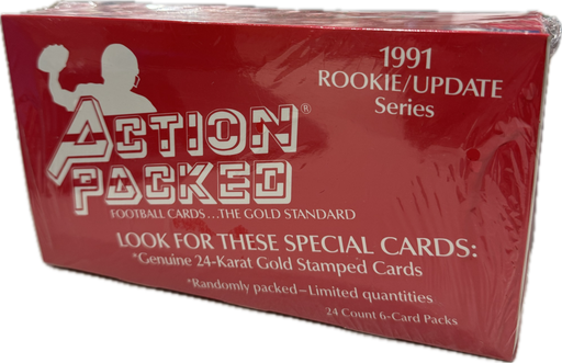 1991 Action Packed Rookie Update Series NFL Football Hobby Box - Pastime Sports & Games