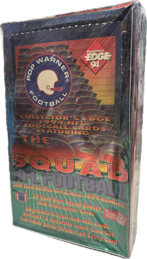 1994 Collector's Edge Boss Squad Pop Warner NFL Football Hobby Box - Pastime Sports & Games