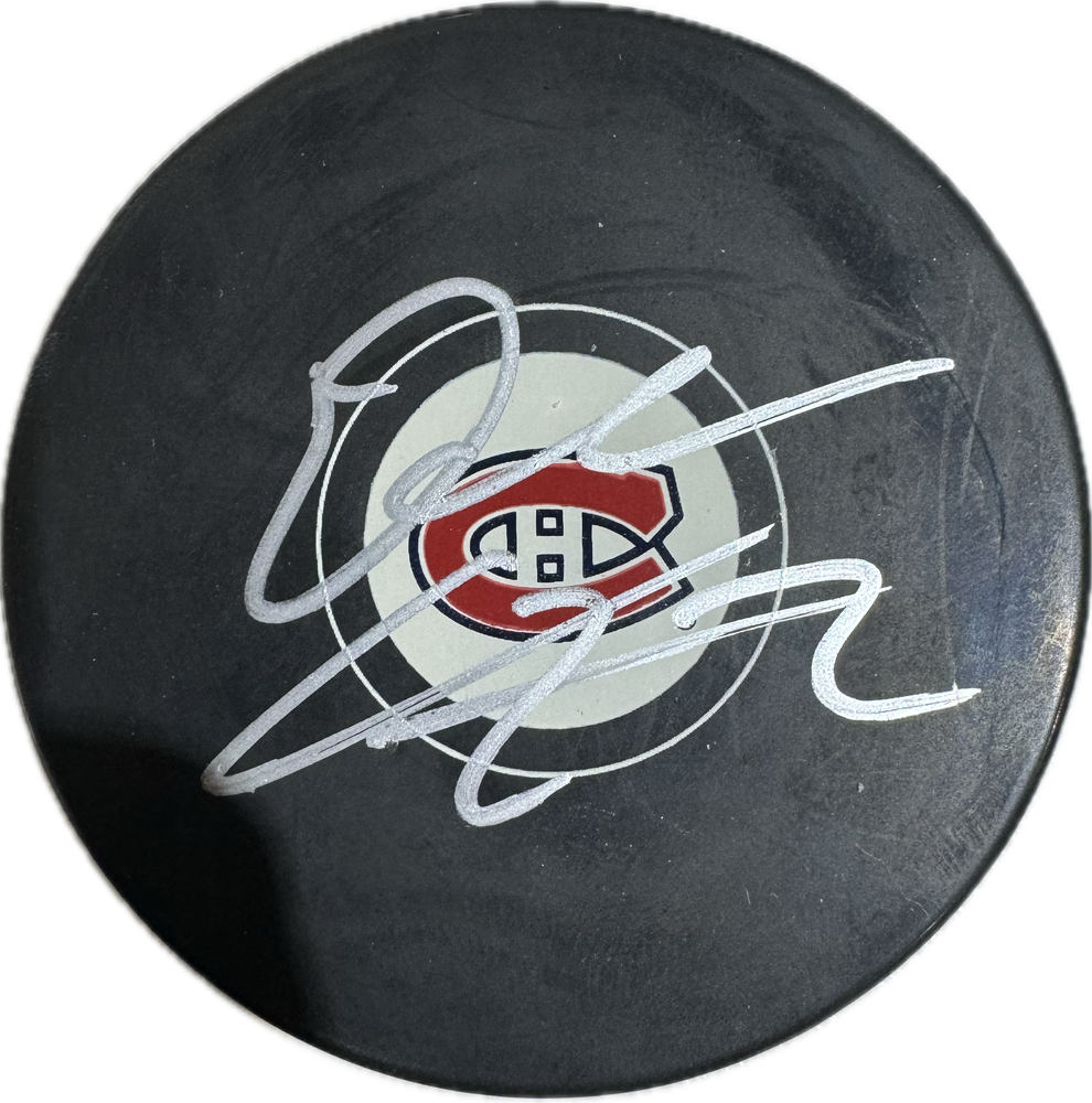 Dale Weise Autographed Montreal Canadiens Hockey Puck (Small Logo) - Pastime Sports & Games