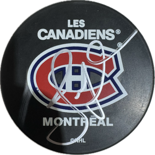 Alexei Kovalev Autographed Montreal Canadiens Hockey Puck (Les Canadiens) - Pastime Sports & Games
