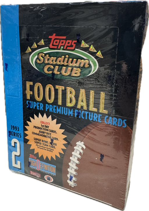 1993 Topps Stadium Club Series 2 NFL Football Hobby Box - Pastime Sports & Games