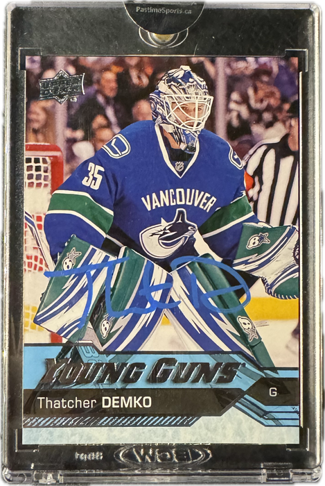 Thatcher Demko Autographed 2017/18 Upper Deck Young Gun Rookie Card - Pastime Sports & Games