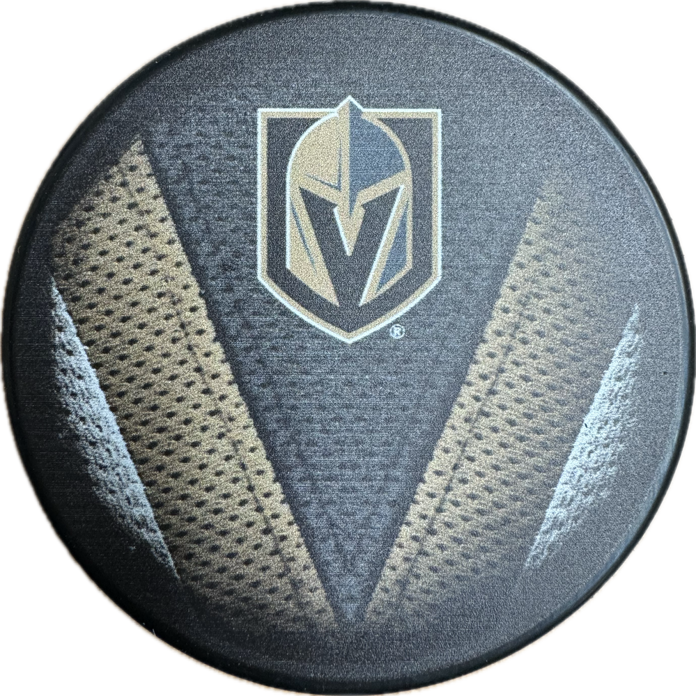 Las Vegas Golden Knights Souvenir Hockey Puck (Jersey "V")