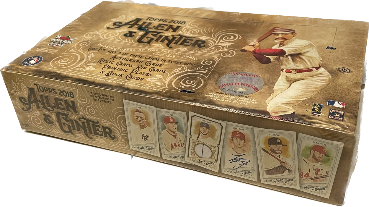 2018 Topps Allen & Ginter MLB Baseball Hobby Box - Pastime Sports & Games