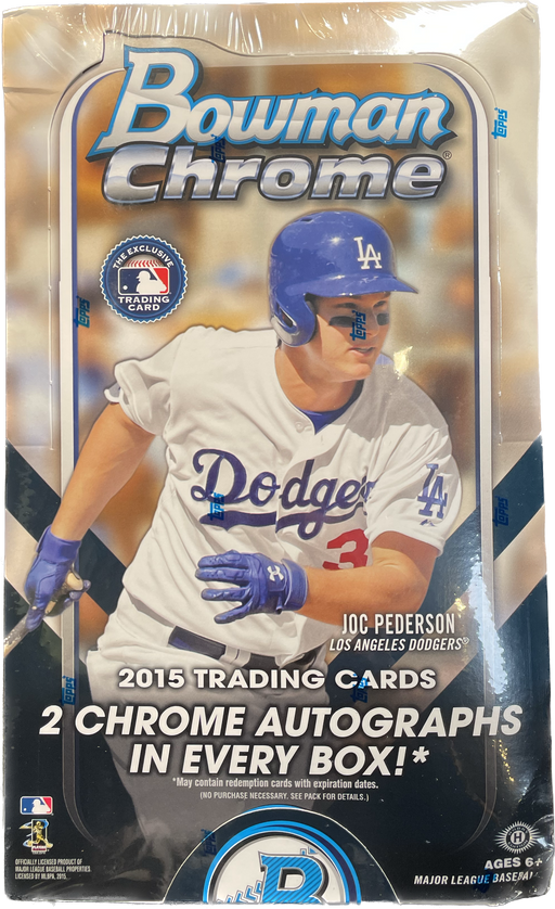 2015 Topps Bowman Chrome MLB Baseball Hobby Box - Pastime Sports & Games