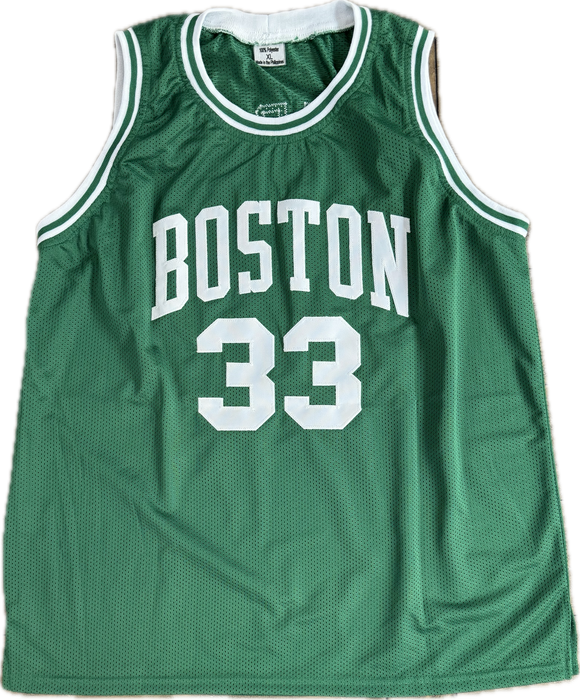 Larry Bird Autographed Boston Custom Jersey - Pastime Sports & Games