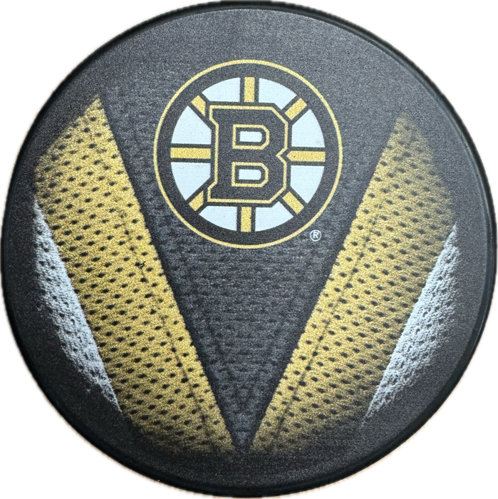 Boston Bruins Souvenir Hockey Puck (Jersey "V")