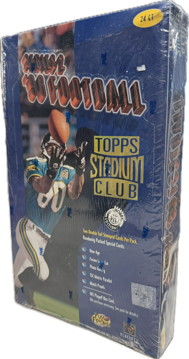 1996 Topps Stadium Club Series 2 / Two NFL Football Hobby Box - Pastime Sports & Games