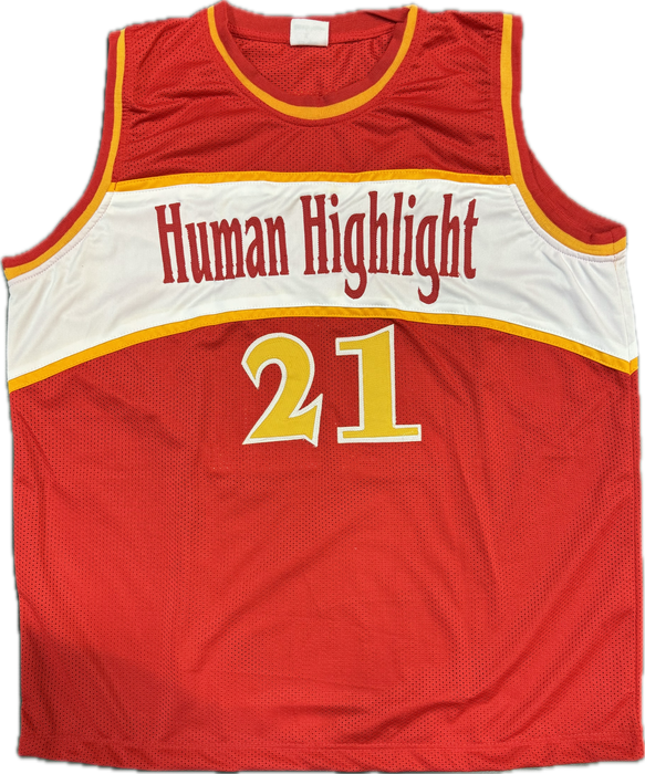 Dominique Wilkins Autographed Atlanta Basketball Custom Jersey "Human Highlight" - Pastime Sports & Games