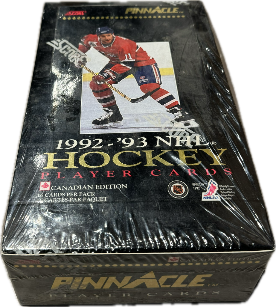 1992/93 Score Pinnacle Canadian Edition NHL Hockey Hobby Box
