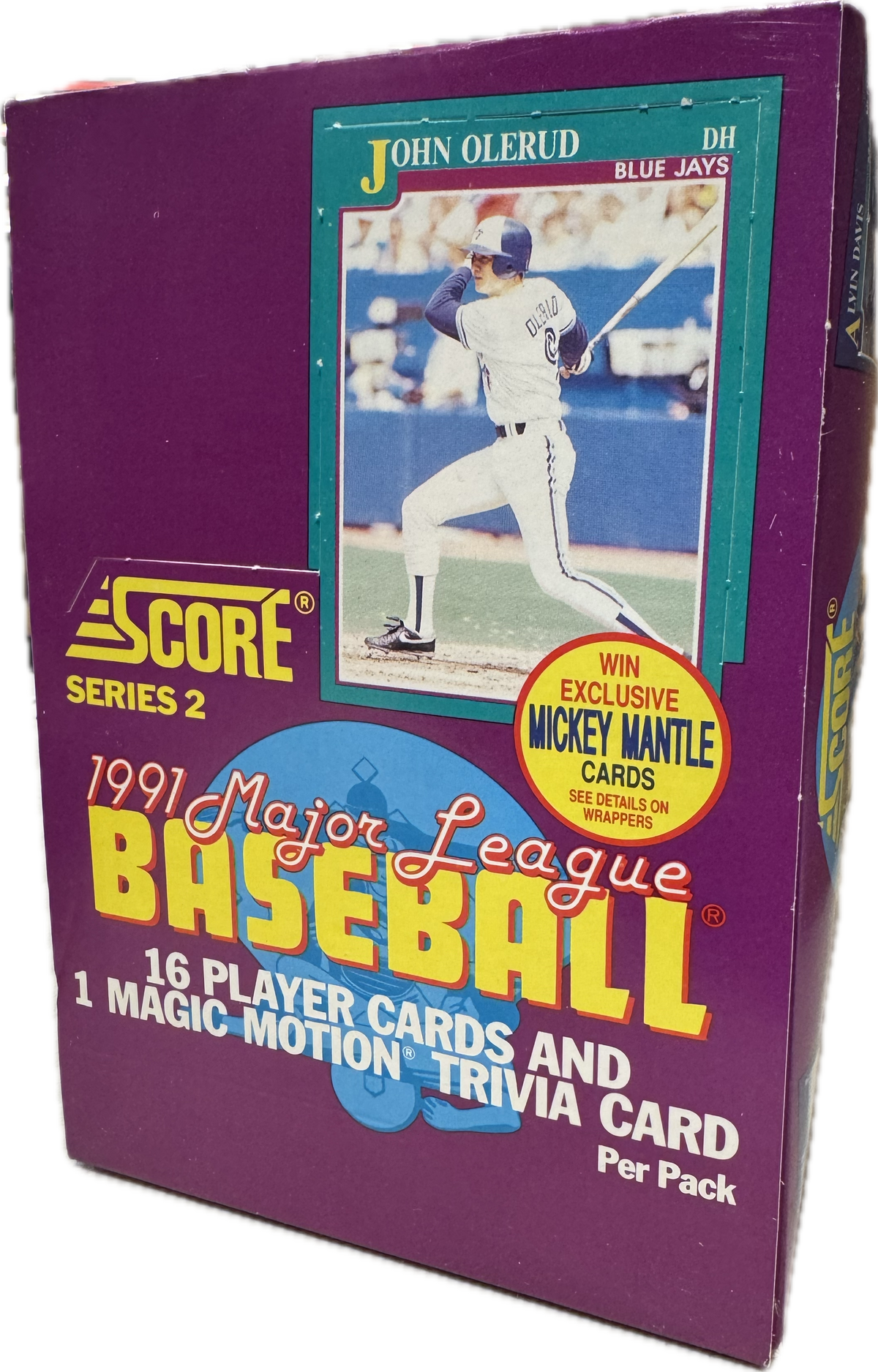 1991 Score Series Two MLB Baseball Wax Box (Possible Mickey