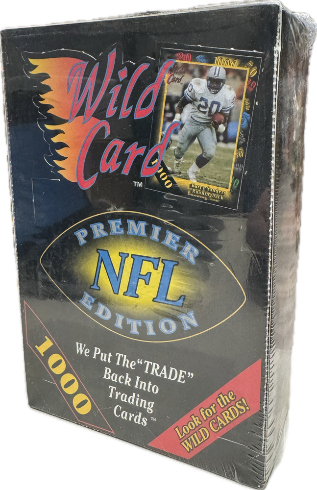 1991 Wild Card NFL Football Wax Box - Pastime Sports & Games