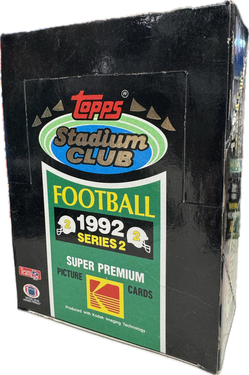 1992 Topps Stadium Club Series 2 / Two NFL Football Hobby Box - Pastime Sports & Games