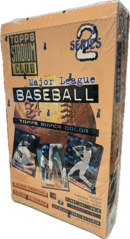 1994 Topps Stadium Club Series 2 / Two MLB Baseball Hobby Box - Pastime Sports & Games