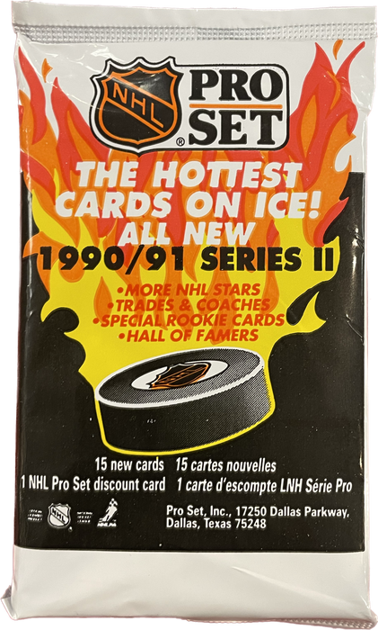 1990/91 Pro Set Series Two NHL Hockey Hobby Box - Pastime Sports & Games