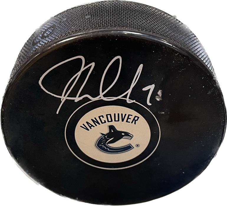 JT Miller Autographed Vancouver Canucks Hockey Puck - Pastime Sports & Games